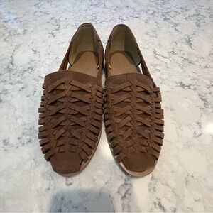 Nisolo Men's Huarache Sandals Slip-On Comfort Leather Waterproof Flexible sz 8.5